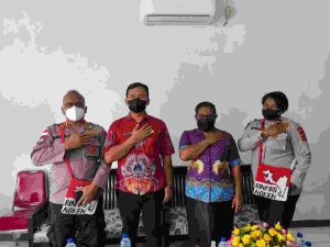 Kasatgas Binmas Noken Ops Damai Cartenz Berkunjung ke Balai Pembibitan Ternak Dinas Propinsi Jayapura.