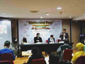 Aqsa Working Group Gelar Konferensi Pers Perempuan Internasional untuk Pembebasan Al-Agsa dan Palestina di Hotel Sofyan Jakarta