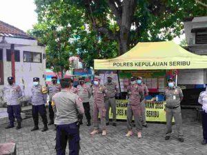 Gelar Pengamanan Kedatangan dan Keberangkatan Wisatawan, Pospam Ops Ketupat Jaya-2022 Pulau Tidung Tempatkan Personel di Dermaga
