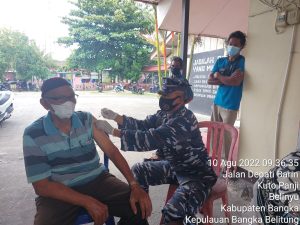 SERBUAN VAKSIN MARITIM LANAL BANGKA BELITUNG TERUS DILAKSANAKAN UNTUK MASYARAKAT