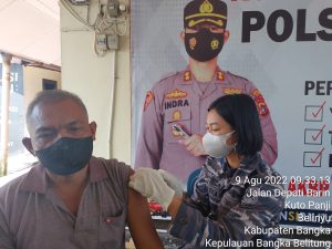 LANAL BANGKA BELITUNG PEDULI KESEHATAN WARGA DENGAN TERUS ADAKAN SERBUAN VAKSIN MARITIM