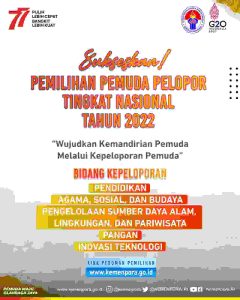 Kemenpora RI Apresiasi Pemuda Pelopor Melalui Ajang Pemilihan Pemuda Pelopor Tingkat Nasional