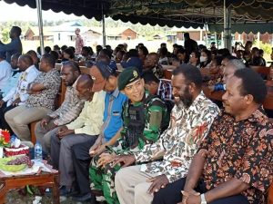 Peresmian Gedung Gereja Katolik Kenyam Dihadiri Dansatgas Yonif Raider 514 Kostrad