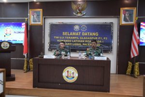 Kolat Koarmada I Gelar Uji Terampil Glagaspur P-1 dan P-2 Prajurit Lanal Palembang