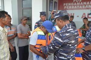 Kunjungan Kerja Danlanal Dumai Ke Pos TNI AL Jajaran Lanal Dumai