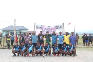 Cari Bibit Atlet, Satgas Yonif Raider 514 Adakan Turnament Olah Raga