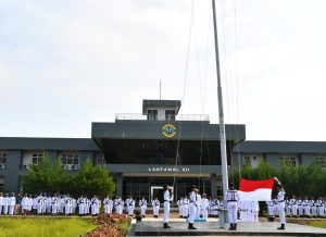 Wadan Lantamal XII Pimpin Upacara Peringatan Hari Sumpah Pemuda Ke-94 Tahun 2022 di Mako Lantamal XII