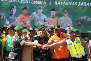 Siaga Bencana Alam, Yonif PR 330 Kostrad Gelar Apel Gabungan
