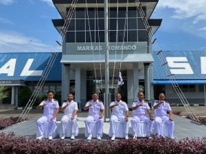 Danlanal Sabang Terima Kunjungan Kehormatan Komandan Kapal Perang India INS Sumedha P58 di Mako Lanal Sabang