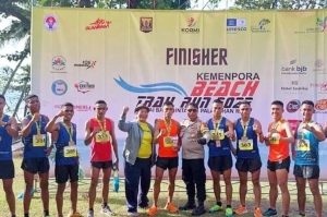 Raih Prestasi Gemilang, Atlet Lari Yonif PR 330 Kostrad Juarai Kemenpora Beach Trail Run 2022