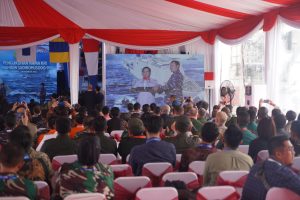 DANLANTAMAL III HADIRI PENGUKUHAN KRI DR. WAHIDIN SUDIROHUSODO-991 DI PONDOK DAYUNG JAKUT