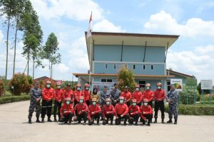 Danlanal Palembang Laksanakan Kunjungan Kerja ke Binpotmar Sungai Baung