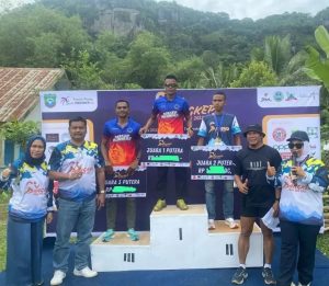 Torehkan Hasil Gemilang, Prajurit Maleo Juara Pangkep Trail Run 2022