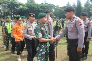 Siaga Bencana Alam Salatiga, Yonif MR 411 Kostrad Gelar Apel Gabungan