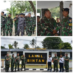 Danlanal Sambut Kedatangan Tim Safari Pers Spersal Di Mako Lanal Bintan