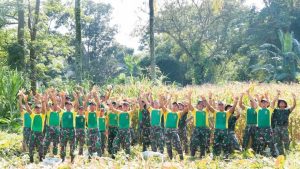 Sukseskan Ketahanan Pangan di Jember, Yonif R 509 Kostrad Panen Raya Jagung