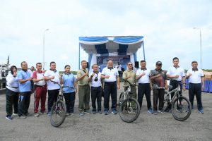 Danlantamal I Pimpin Olahraga Bersama Dalam Rangka HUT KORPRI Ke-51 Tahun 2022
