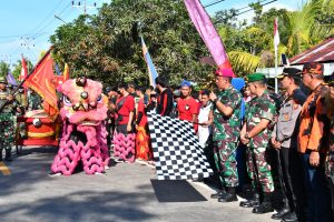 Wakil Komandan Pangkalan Utama TNI AL XII Pontianak Melepas Napak Tilas Aruk 77 KM Mengenang Sejarah Yonif 5 KKO AL Tahun 1974