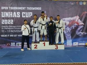 Prajurit Yonarmed 6 Kostrad Berjaya di Open Tournament Taekwondo UNHAS CUP 2022