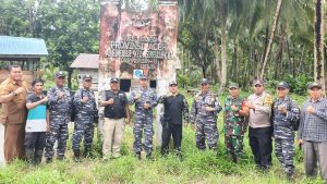TNI AL Lanal Simeulue Bersama Tim BNPP dan Pushidrosal TNI AL Laksanakan Identifikasi Pilar Titik Referensi Batas Negara Wilayah Laut Di Pulau Simeulue Cut
