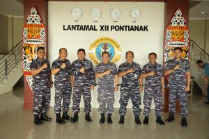 Pangkalan Utama TNI AL XII Pontianak Terima Tim Safari Logistik Slog Mabesal