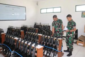 Pengawasan Fungsi Teknis Kecabangan Infanteri, Yonif MR 412 Kostrad Menerima Kunjungan Ir Pussenif