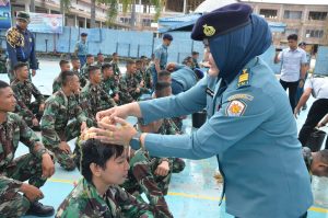 TNI AL Lanal Dumai Sambut Perwira Remaja dan Penutupan On The Job Training