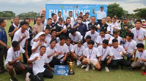 Danlanal Palembang Hadiri Penutupan Sepakbola U-20 Piala Gubernur Sumatera Selatan