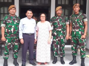 Peringati HUT Ke-76 Korps Arhanud TNI AD, Prajurit Rajawali Silaturahmi dengan Sesepuh Arhanud