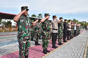 Danlantamal XII Hadiri Apel Gelar Pasukan Pengamanan VVIP Dalam Rangka Kunker Wapres RI Ke Pontianak