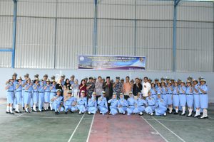 Danlanal Sibolga Tutup Pendidikan Dasar Bela Negara Bagi Mahasiswa STP Sibolga