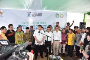 Danlantamal XII Sambut Menteri Koordinator Bidang Perekonomian RI di Pasar Flamboyan Pontianak