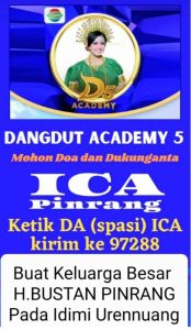 Presiden Partai UKM Ajak Masyarakat Sulsel Dukung Ica Pinrang di Ajang Dangdut Academy 5