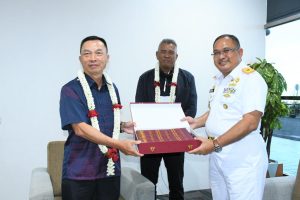 Danlantamal I Sambut Kedatangan Panglima Armada Barat TLDM dan Panglima Mawila 3 TLDM di Bandara Kualanamu Deli Serdang