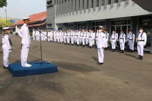TNI AL Lanal Palembang Gelar Upacara Hari Armada RI Tahun 2022