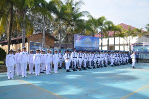 TNI AL, Upacara HUT Armada RI Tahun 2022 Di Mako Lanal Dumai