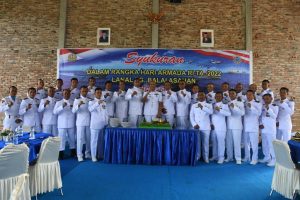 TNI AL, Lanal Tanjung Balai Asahan Gelar Upacara Peringati Hari Armada RI Tahun 2022