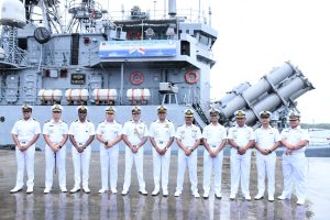 Danlantamal I Sambut Kapal Perang India Dalam Rangka Patkor Indindo Ke-39/22