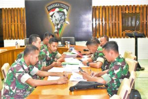 Brigif Rader 9 Kostrad Terima kunjungan Tim Pengawas Kegiatan Bidang Personel Divif 2 Kostrad