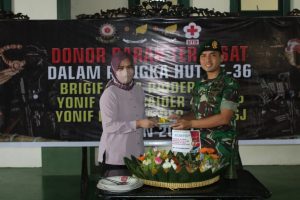 Menunjang Ketersediaan Darah, Brigif PR 3 Kostrad Sumbang Darah