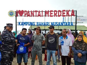 Danlantamal I Tinjau Kesiapan Kampung Bahari Nusantara (KBN) 2 di Desa Bagan Kuala Serdang Bedagai