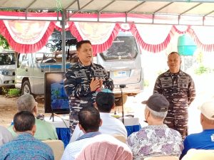 TNI AL Tinjau Kemajuan Program KBN Binaan Lanal Bintan Via Vicon