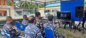 TNI AL Lanal Sabang Ikuti Vicon Sukseskan Program Kampung Bahari Nusantara