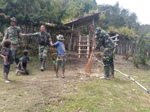 Bantu Umat Nasrani Dengan Ketulusan Hati, Prajurit Kostrad Partisipasi Sambut Natal