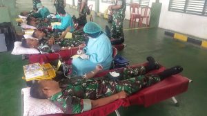 Penuhi Ketersediaan Darah PMI Sulsel, Divif 3 Kostrad Sumbang Darah Prajurit