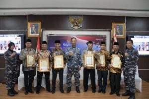 Lanal Palembang Ikuti Acara Pelepasan Personel TNI AL Yang Purna Tugas Periode Juni-Desember 2022 Secara Vicon Bersama Kepala Staf TNI AL