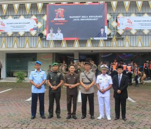 TNI AL Lanal Palembang Hadiri Upacara Peringatan Hari Bela Negara Ke-74 Tahun 2022 Tingkat Kota Palembang