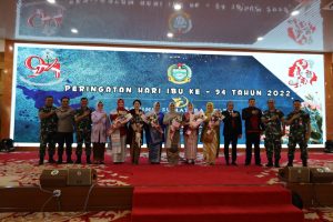 Danlantamal I Hadiri Puncak Peingatan Hari Ibu Ke-94 Tingkat Provinsi Sumatera Utara Tahun 2022