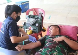 Darah Terbatas Di Merauke, Yonif R 755 Kostrad Sumbang Darah