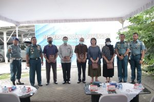 LANTAMAL III DUKUNG DANA KEROHIMAN PURNAWIRAWAN DAN WARAKAWURI PENGHUNI RUMDIS TNI AL CUT MUTIA MENTENG